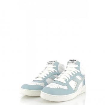 Diadora Magic Demi Leather montantes femme cuir blanc/bleu