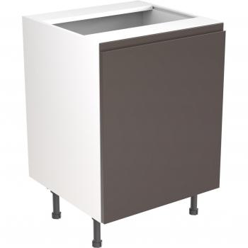 Flatpack Sink Base Unit J-pull Ultra Matt Graphite 600mm