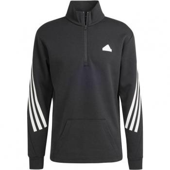 Adidas Future Icons 3 Stripes Half Zip Sweatshirt Black