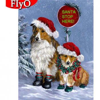 Regalo Navideño: Kit de Bordado en Diamante Animal 5D