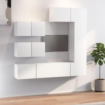 Mobiliario TV Contrachapado Blanco