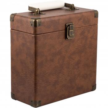 GPO CASE7BRO Vinyl-Koffer für LP Sammlung, 17,78 cm