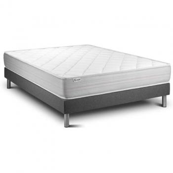 Dormilón VITALMEMO 130x200: Somier Gris con Espuma Viscoelástica