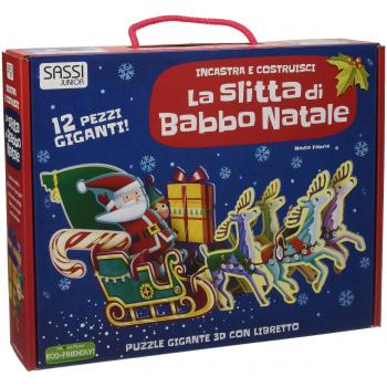 La slitta di Babbo Natale. Incastra e costruisci. Ediz. a colori. Con puzzle