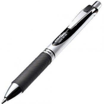 Pentel EnerGel XM Klick Clip Retractable Pen Black 12 Pack