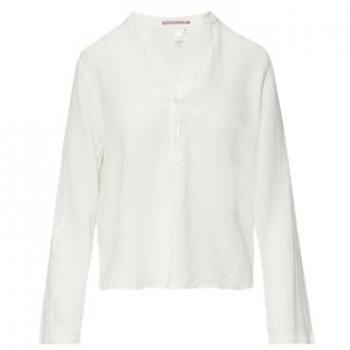 Viskose-Mix‑Leinen‑Bluse mit Langärmeln – QS Version