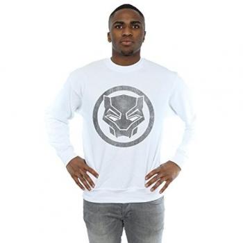 Marvel Black Panther Men’s Distressed Icon Crewneck