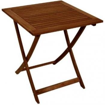 DEGAMO Klapptisch CORDOBA – 70 × 70 cm, nachhaltiges Eukalyptus Holz