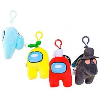 Among Us Crewmate Clip-On Plush Keychain, 13 cm