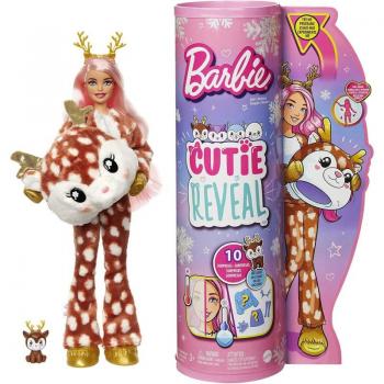 Barbie poupée mannequin Cutie Reveal Flocon de Neige Éclat