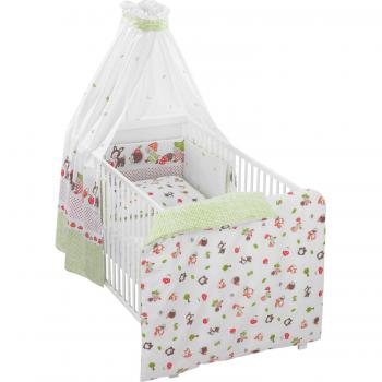 Vollstoffbettset Alvi 4‑Teile – Himmelweiß