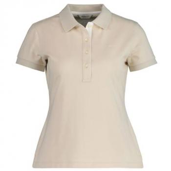 GANT Damen T-Shirt Poloshirt mit Kontrastkragen XL