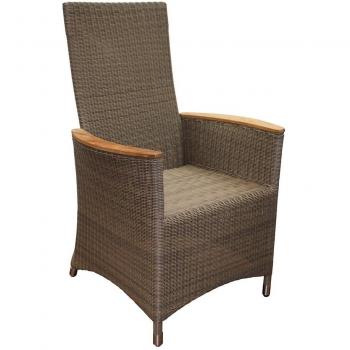 Zebra Relax Sessel Loomus – Kaffeeweiß, Rückenlehne einstellbar – B 67 × H 