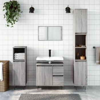 Conjunto Mobiliario de Baño Torana 3p Grigio Sonoma