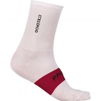 Etxeondo Pro Lightweight Socken in Weiß und Granatrot