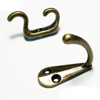10pcs Antique Brass Wall Hangers