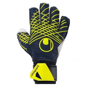 Uhlsport SoftFlex Youth Goalkeeper Gloves – Navy/White/Fluo‑Yellow Edition