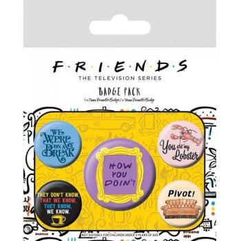 Juego de insignias amistad y motivación (Paquete de 5) Talla única Piel