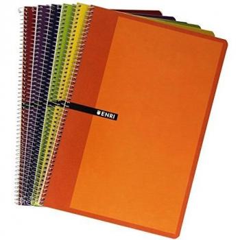 LIBRETA ENRI TAMAÑO FOLIO RALLAS CON ESPIRAL