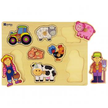 Puzzle Granja 8 piezas a partir de 18 meses marca Andreutoys