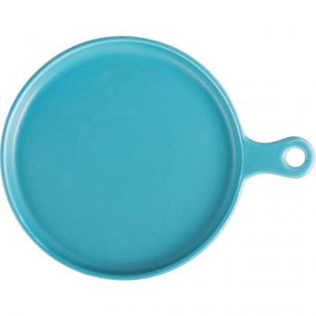 Round 10-Inch Porcelain Plate with Heat Resistant Handle