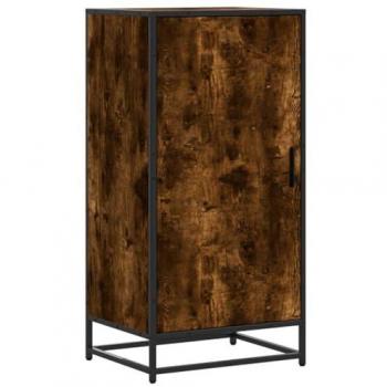 VidaXL Smoked Oak Shoe Rack 48x38x97.5 cm Engineered Wood
