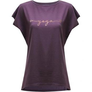 Yogistar Yoga & Relax Shirt Kupfer‑Print – Himmelblau