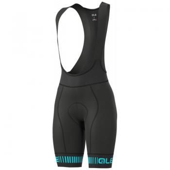 Alé Graphics PRR Strada Bib Shorts – Black/Light Blue, Female XS