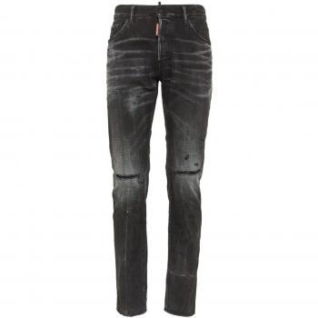 Dsquared2 Slim-fit Jeans, male, Black, Size: L Classic Denim Jeans with Five Pockets