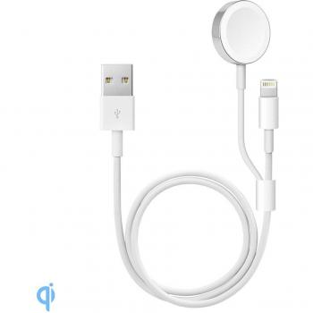 Ricarica Base Dam Lightning Apple Watch 120×2×1 cm – Bianco
