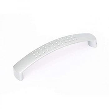 Maniglia per mobili argento verniciato 128 mm