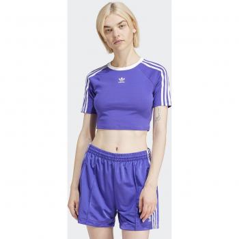 Camiseta adidas Originals 3 bandas púrpura mujer