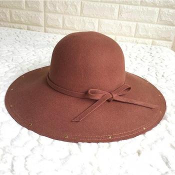Stylish Wool Bowtie Hat