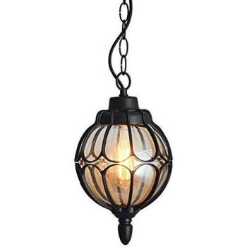 Porch Glow: Black Metallic Lantern