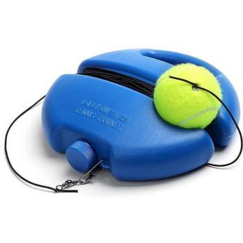 Tennis Training Device with Round Base and Rope