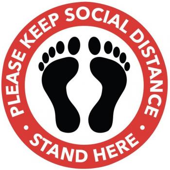 Foot Distance Stickers