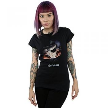 Women’s Gremlins Distressed Poster Tee, Black – Small