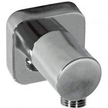 Coude pour flexible d'eau 1/2 à fixer au mur