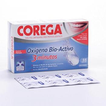 Corega 3 Minute Aktiver Sauerstoff – 66 Tabletten zur Zahnprothese‑Reinigung