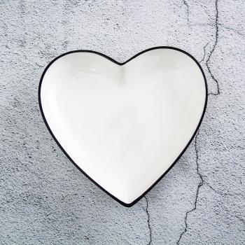 Ceramic Heart-Shaped Dinnerware with Unicorn