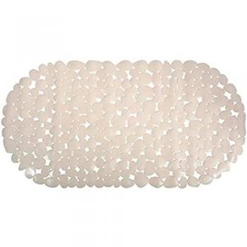 Tapis de Douche en PVC Galets 35x68cm Beige