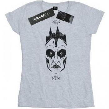 T-Shirt Distressed Faccia The Nun per Donne
