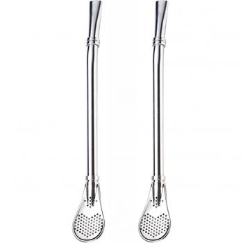 Delicate Stainless Steel Drinking Straw Set for Home Use