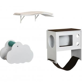 Casa en el Aire para Gatos – Plataforma, Hamaca y Poste