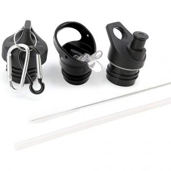 Ensemble de 3 couvercles adaptés aux bouteilles d'eau de bouche Mo (paille, valve et torsadé)