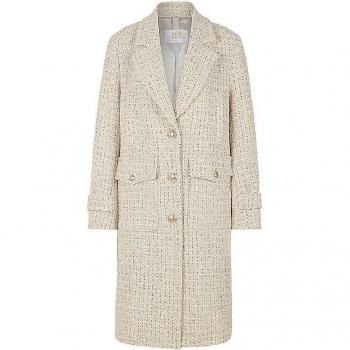 Riani Damen Wintermantel Creme Größe 40