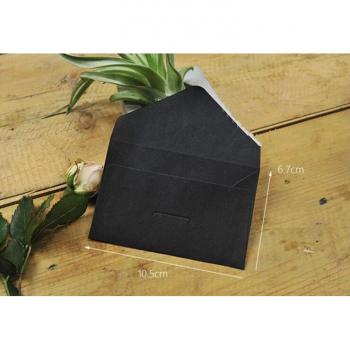 5pc Black and White Lettered Kraft Envelopes