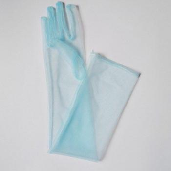 Transparent Long Tulle Gloves for Women 55cm