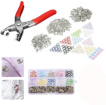 TOPCRAZY 110‑Set Nähbuttons – 9,5 mm Schnelldruckknöpfe für Taschen & Babykleidung