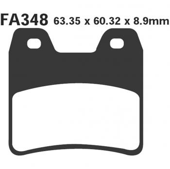Coppia pastiglie freno EBC HH FA348HH per Yamaha FZS 1000 Fazer posteriore
